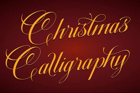 Christmas Calligraphy Font - Dafont Free