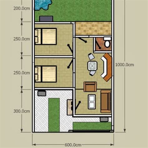 10 Denah Sketsa Rumah Minimalis Eksklusif 2020