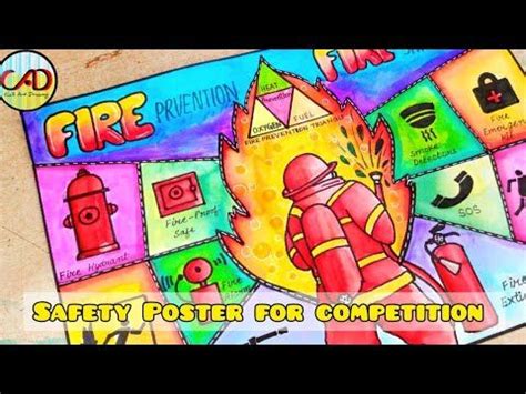 Fire Safety Poster, Safety Posters, Drawing Competition, Industrial Safety, Poster Drawing ...