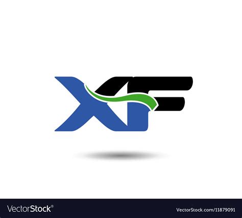 Xf logo Royalty Free Vector Image - VectorStock