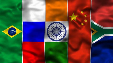 Flags Of Brics Countries Brazil Russia India Stock Motion Graphics SBV ...