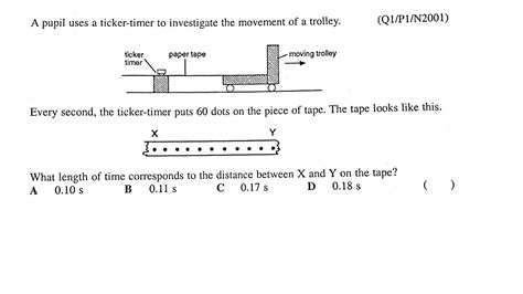 Solved The Diagram Shows A Strip Of Ticker Tape That Has, 43% OFF