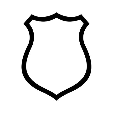 Police Badge Outline - ClipArt Best