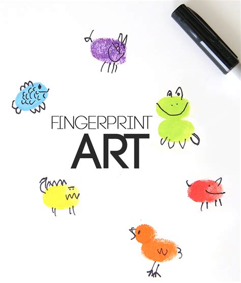 fingerprint art | fun & easy craft for kids - It's Always Autumn