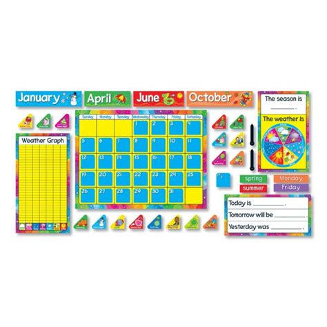 TREND Year Around Calendar Bulletin Board Set, 22" x 17" | OfficeSupply.com