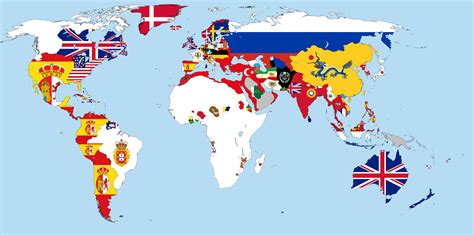 Flag Map Of The World - Large World Map