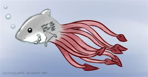 Half shark, half octopus, all killer by solitaryzombie on DeviantArt