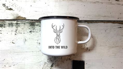 CAMPING MUG Personalized Mug OUTDOOR Mug Custom Engraved Metal