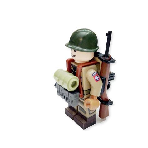 Custom Lego WW2 US Army Airborne 82nd Soldier Minifigure Free Shipping ...