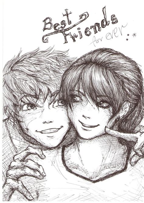 friendship Art Drawings Boys - Toni Carollo