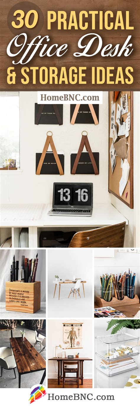 30 Best Office Desk Storage Ideas to Keep Your Space Productive in 2021