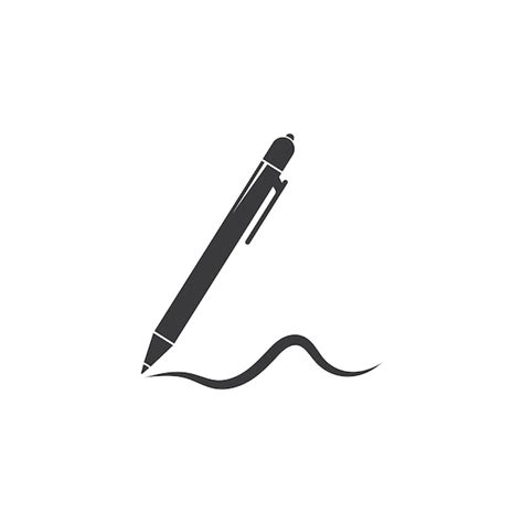 Premium Vector | Pen logo vector simple icon illustration