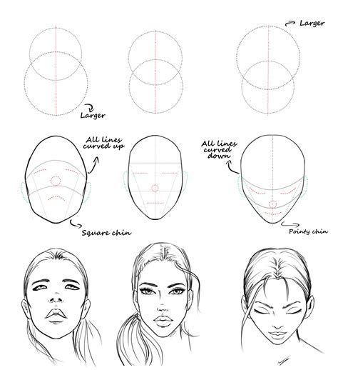 Drawing Face Angles at PaintingValley.com | Explore collection of ...