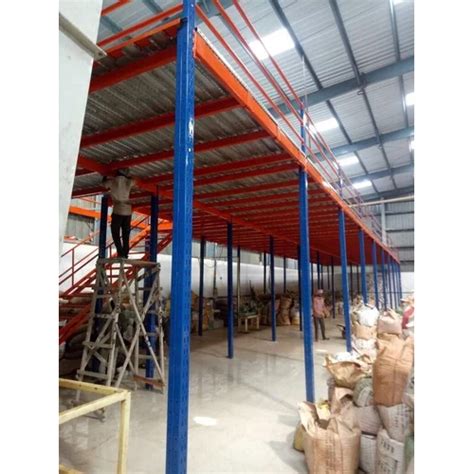 Blue/orange Warehouse Mezzanine Floor at Best Price in Indore | Fidvi Ferro