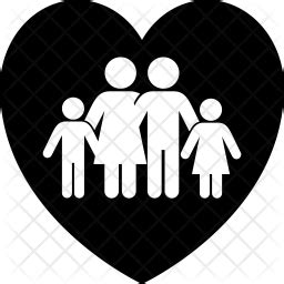 Family Love Icon of Glyph style - Available in SVG, PNG, EPS, AI & Icon ...