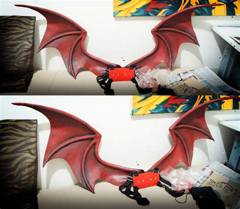 Demon Vampire Dragon Cosplay Wings Small Size Latex Finish Any | Etsy