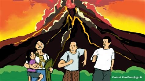 Koleksi gambar ilustrasi gunung meletus Gif - Gudang Ilustrasi