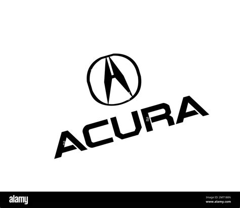 Acura, Rotated Logo, White Background Stock Photo - Alamy