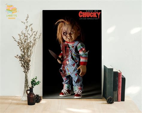 Chucky Doll Movie Framed Canvas, Unframed Poster, Chucky Poster, Child's Play Movie Poster ...