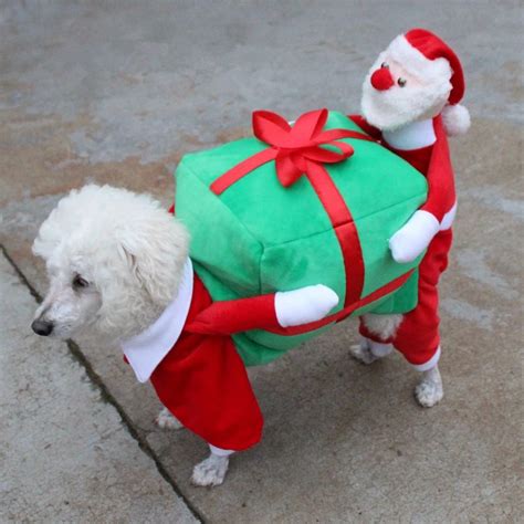 Christmas Dog Costumes Funny Santa Claus Dog Clothes Dog Gift Puppy Fleece Coat Warm Winter Pet ...