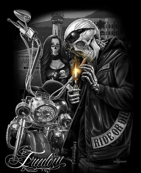 𝕾𝖐𝖚𝖑𝖑 | Lowrider art, Biker art, Bike art