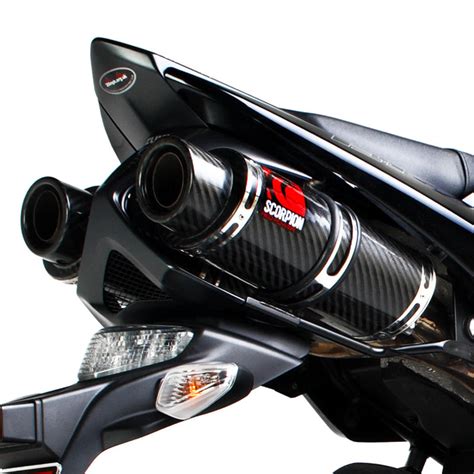 Scorpion Stealth Satin Titanium Oval Exhaust Suzuki B KING 08>Current - Motorcycle - Ghostbikes.com