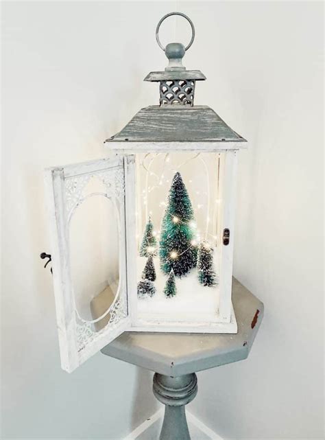 DIY: Making a Winter Wonderland in a Lantern - Mornings on Macedonia