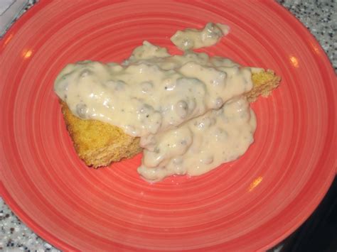 Venison Sausage Gravy over Cornbread (Gluten Free)