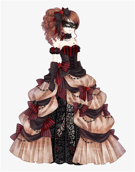 Masquerade - Anime Girl With Mask And Dress Transparent PNG - 800x1105 - Free Download on NicePNG