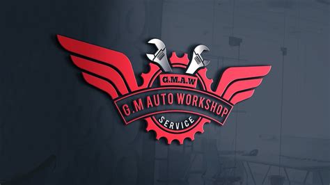 How to create Auto Repair Shop logo design||best auto repair logo||mechanical logo design||RGD ...