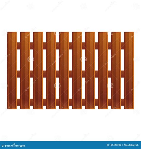 Garden Fence Icon, Cartoon Style Stock Vector - Illustration of lumber, farm: 161423706