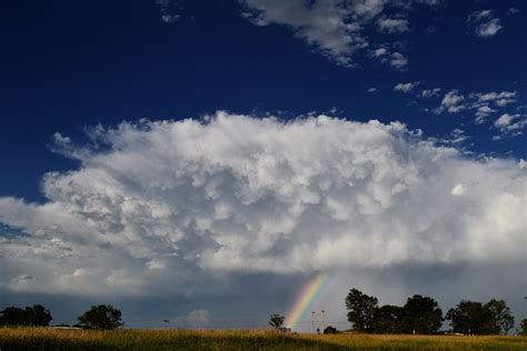 Mammatus Clouds with Rainbow, 2011-07-21 - Thunderstorms | Colorado Cloud Pictures