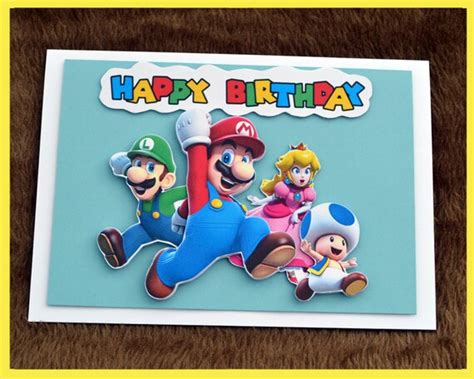 Super Mario 3d Birthday Card