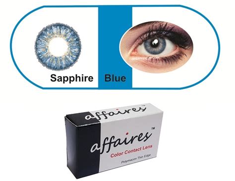 Affaires Quarterly Color Contact Lens cosmetic Lenses Sapphire Blue | SoftTouchLenses