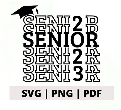 Senior SVG Senior PNG High School Senior Cut File Design - Etsy