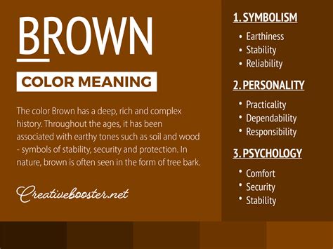 Brown Color Meaning: Brown Symbolizes Earthliness and Natural – CreativeBooster