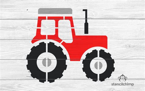 Tractor Stencil | Farm Stencil | Kid Room | Playroom | Nursery | Baby Shower | Birthday Party ...