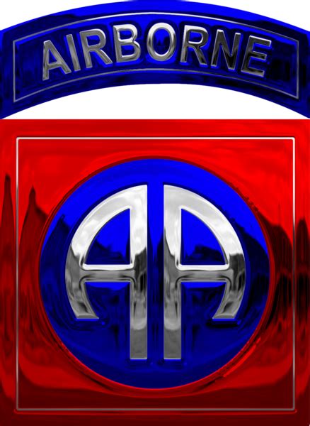 Chrome 82nd Airborne Division Logo (PSD) | Official PSDs