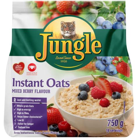 Jungle Instant Oats Mixed Berries 750gr - Superb Hyper