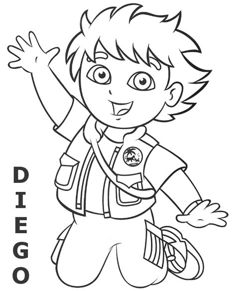 Printable picture of Diego Dora