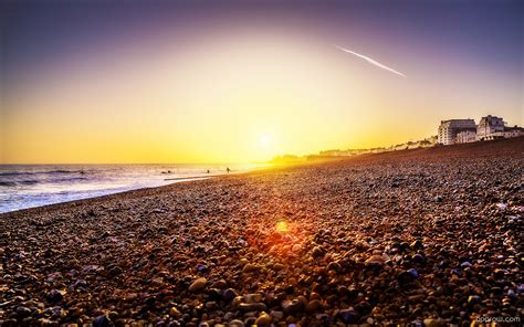 Brighton Beach Sunset England Wallpaper download - Brighton HD ...