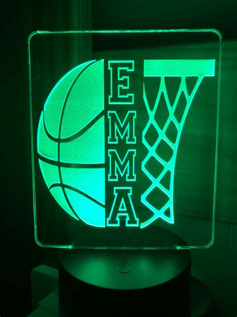 Basketball Personalized LED Light - Etsy