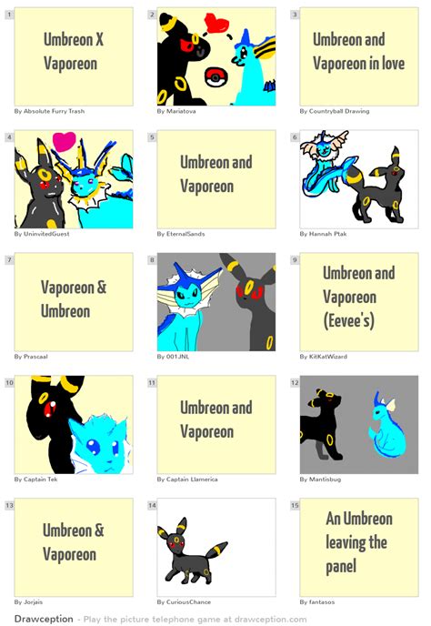 Umbreon X Vaporeon - Drawception