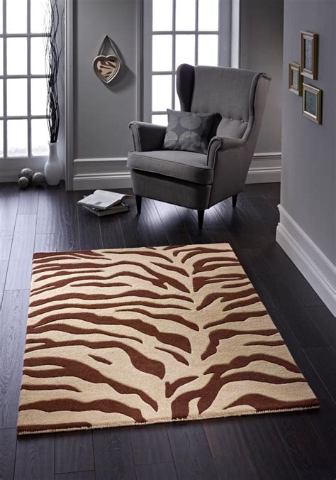 Brown Zebra Print Rug | Best Decor Things