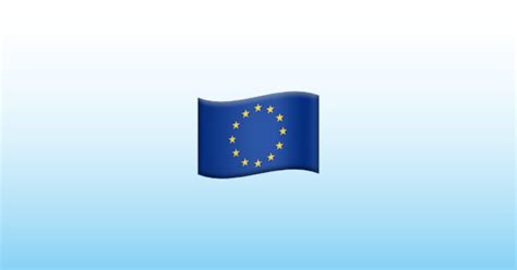 Bandera: Unión Europea Emoji 🇪🇺