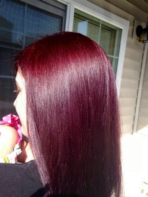 Dark cherry red hair | Burgundy hair, Cherry red hair, Hair color cherry coke