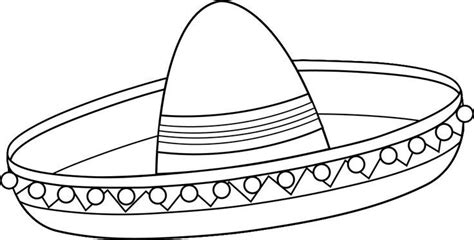 Sombrero Coloring Page at GetDrawings | Free download