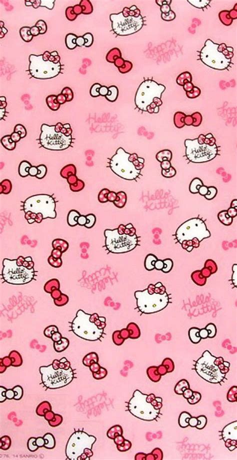 Hello Kitty Pink Bow Wallpaper