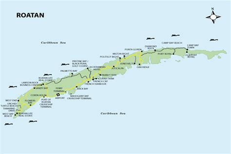 Roatan Island Maps | Roatan Honduras Travel Guide