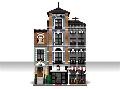 LEGO MOC Modular Hotel by andrepsramos | Rebrickable - Build with LEGO